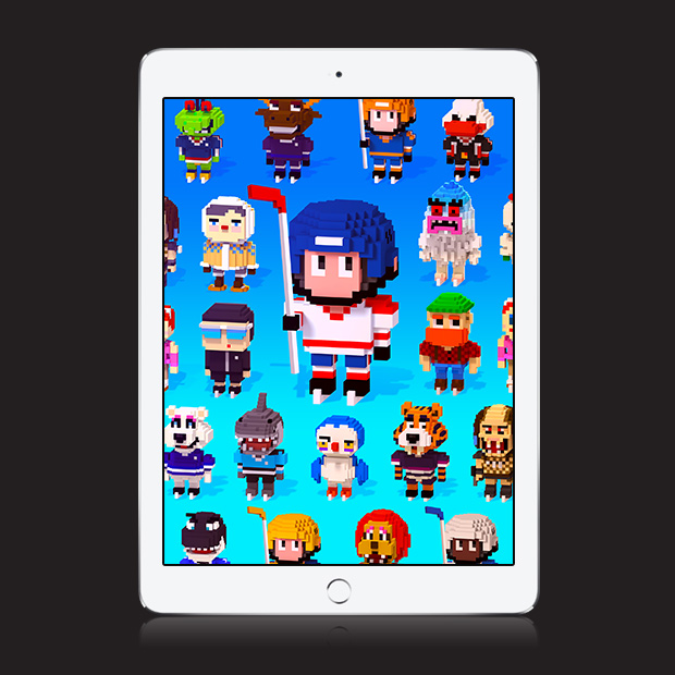 Blocky Hockey – Arcade Ice Runner